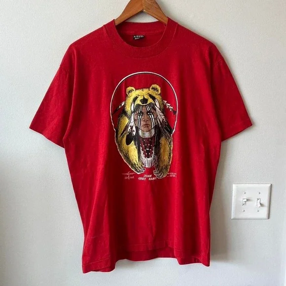 Vintage John Grey Hawk Tee - Picture 1 of 7